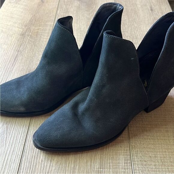 Free People Charm Double V Ankle Boots Black Suede Ankle Boots US 9.5 - Picture 4 of 10